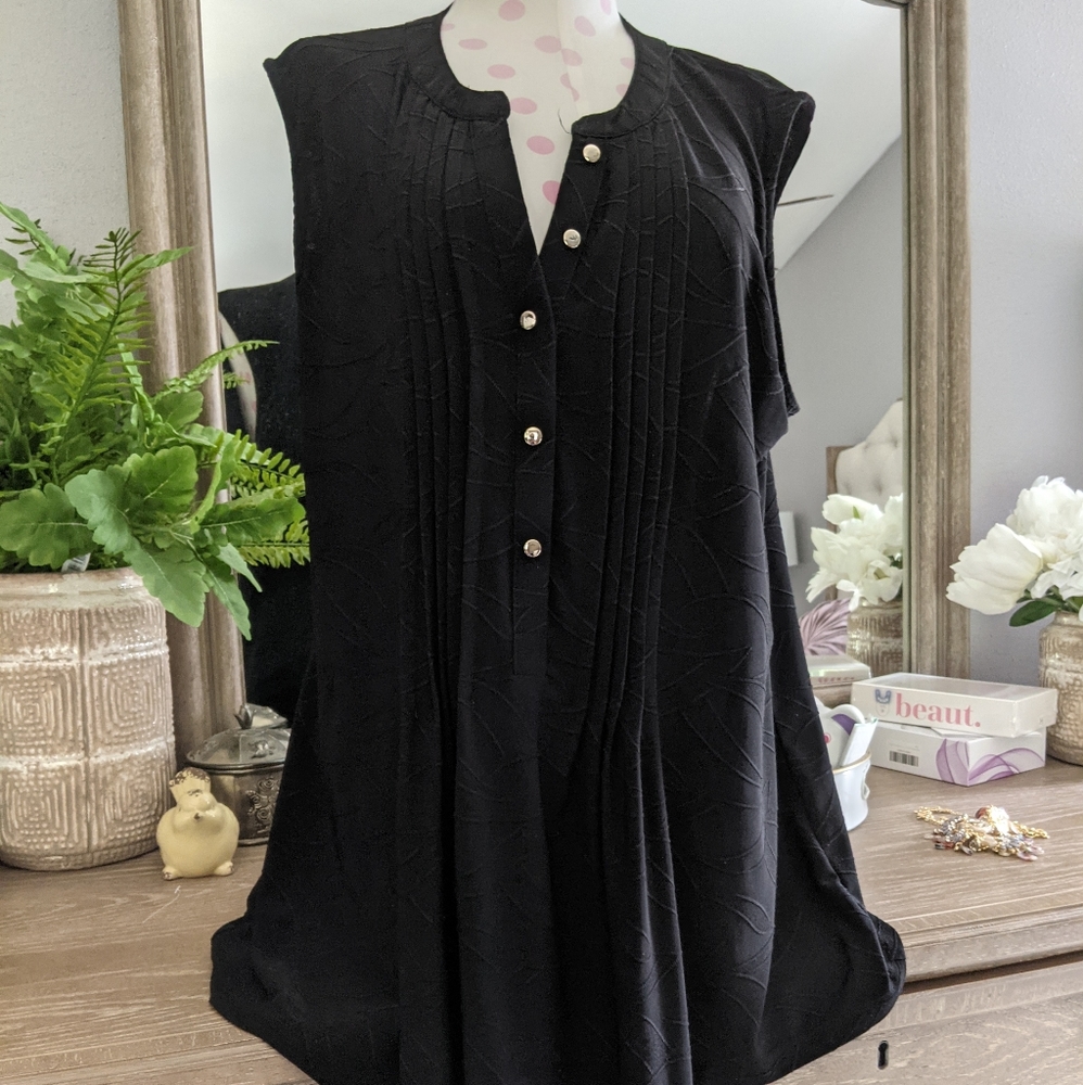 Black top/blouse.